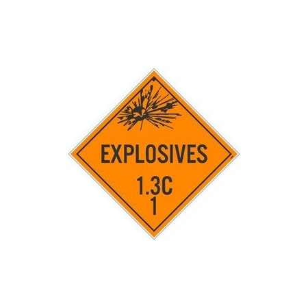 PLACARD, EXPLOSIVES 13C 1,